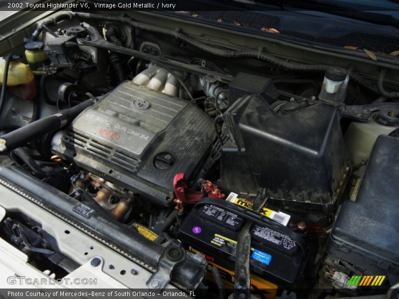 Vintage Gold Metallic / Ivory 2002 Toyota Highlander V6