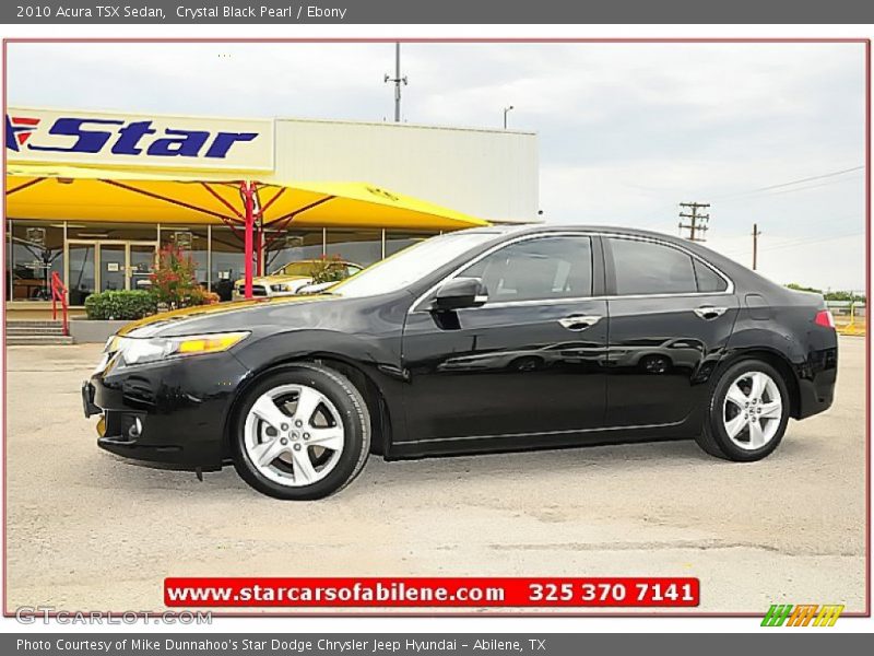 Crystal Black Pearl / Ebony 2010 Acura TSX Sedan