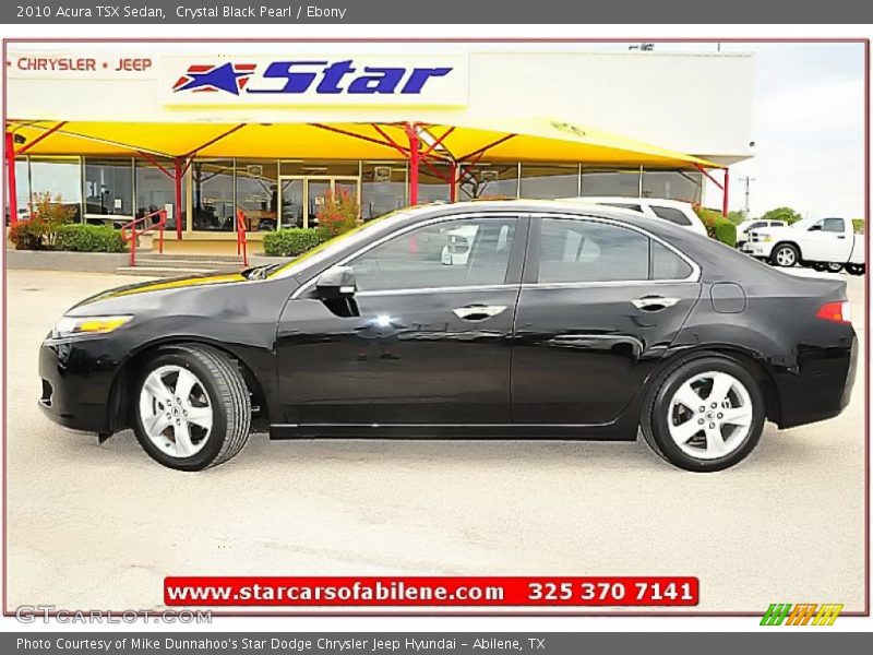 Crystal Black Pearl / Ebony 2010 Acura TSX Sedan