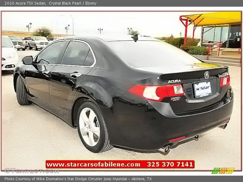 Crystal Black Pearl / Ebony 2010 Acura TSX Sedan