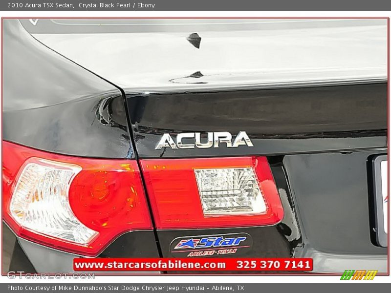 Crystal Black Pearl / Ebony 2010 Acura TSX Sedan