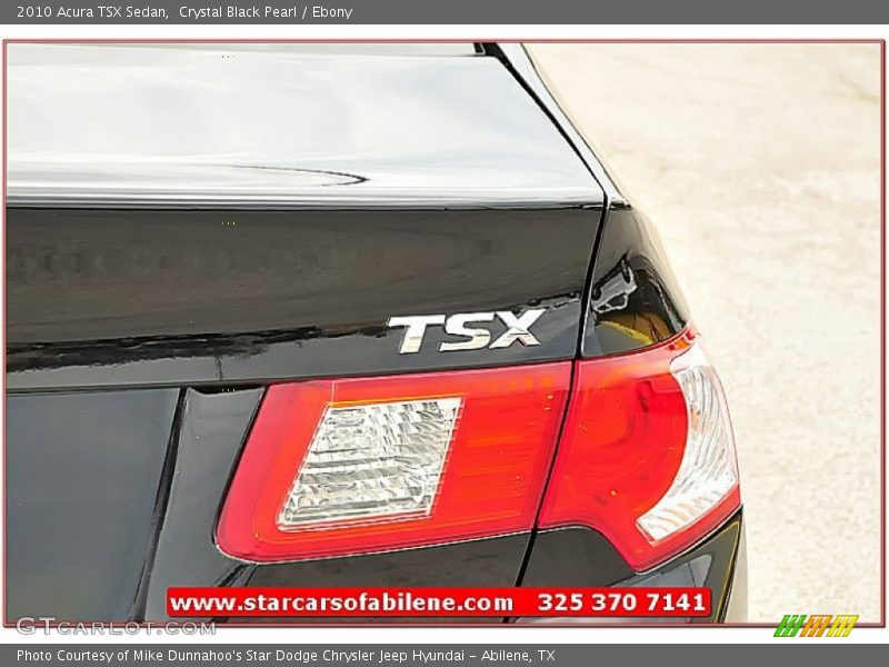 Crystal Black Pearl / Ebony 2010 Acura TSX Sedan