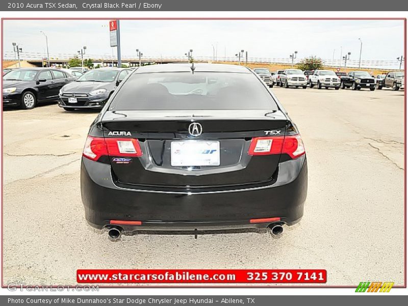 Crystal Black Pearl / Ebony 2010 Acura TSX Sedan