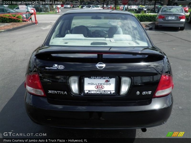 Blackout / Black 2003 Nissan Sentra GXE