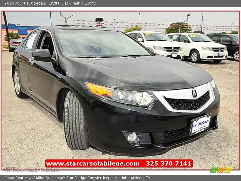 Crystal Black Pearl / Ebony 2010 Acura TSX Sedan