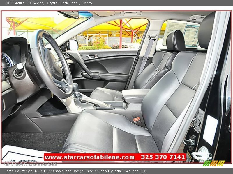 Crystal Black Pearl / Ebony 2010 Acura TSX Sedan