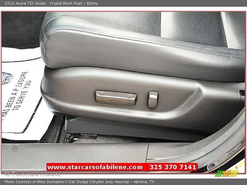Crystal Black Pearl / Ebony 2010 Acura TSX Sedan
