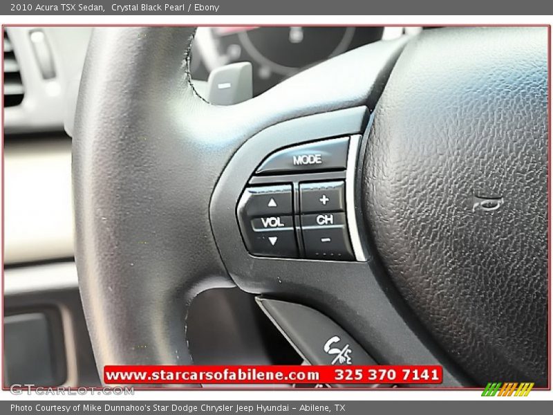 Crystal Black Pearl / Ebony 2010 Acura TSX Sedan
