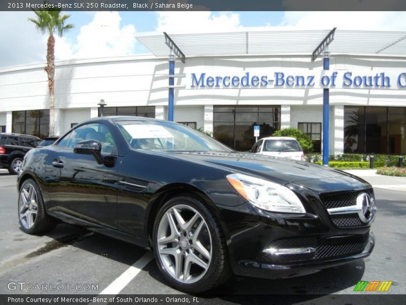 Black / Sahara Beige 2013 Mercedes-Benz SLK 250 Roadster