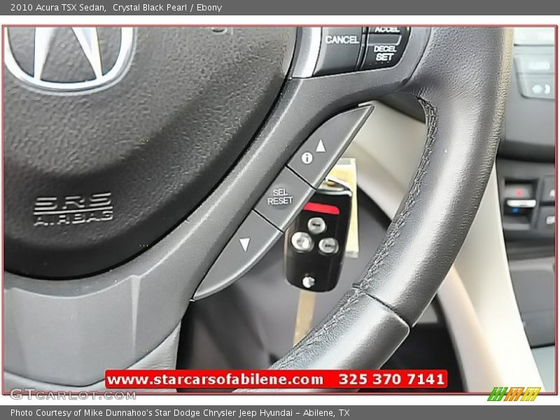 Crystal Black Pearl / Ebony 2010 Acura TSX Sedan