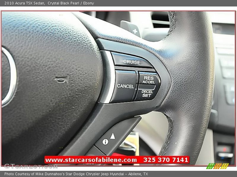 Crystal Black Pearl / Ebony 2010 Acura TSX Sedan