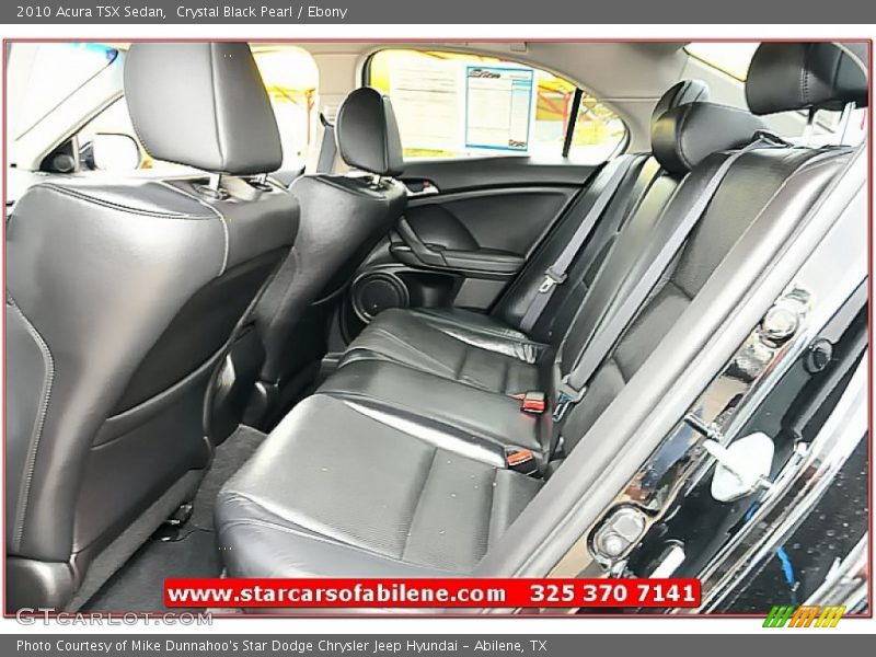 Crystal Black Pearl / Ebony 2010 Acura TSX Sedan
