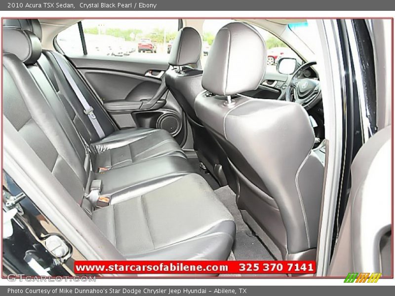 Crystal Black Pearl / Ebony 2010 Acura TSX Sedan