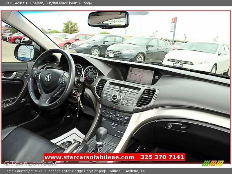 Crystal Black Pearl / Ebony 2010 Acura TSX Sedan