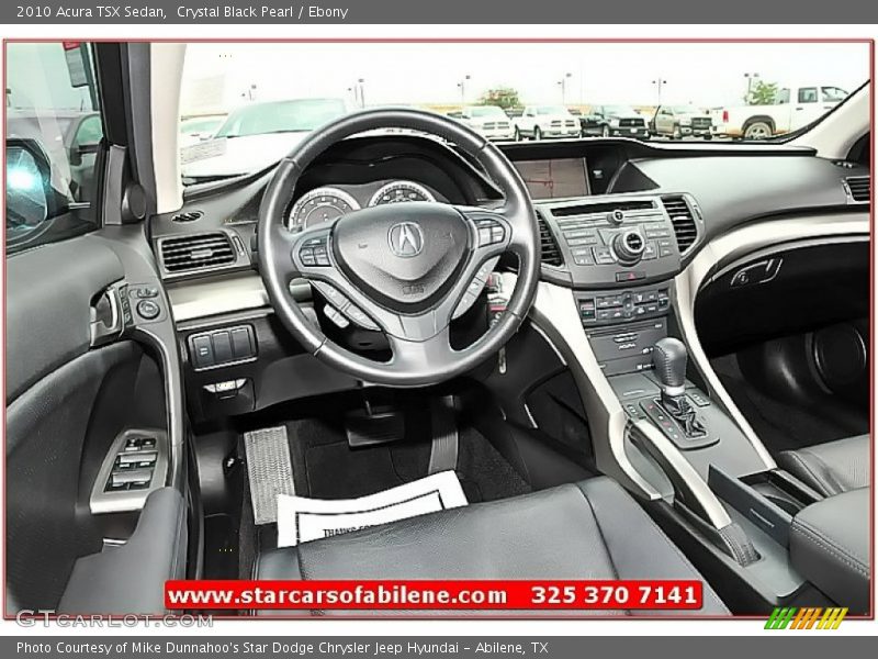Crystal Black Pearl / Ebony 2010 Acura TSX Sedan