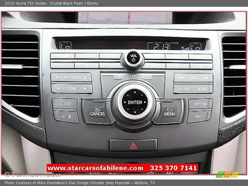 Crystal Black Pearl / Ebony 2010 Acura TSX Sedan
