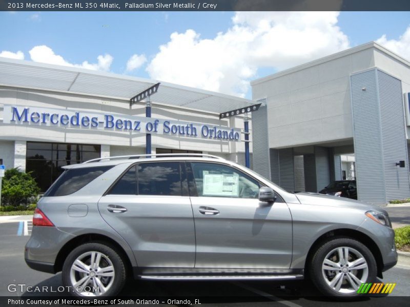 Palladium Silver Metallic / Grey 2013 Mercedes-Benz ML 350 4Matic