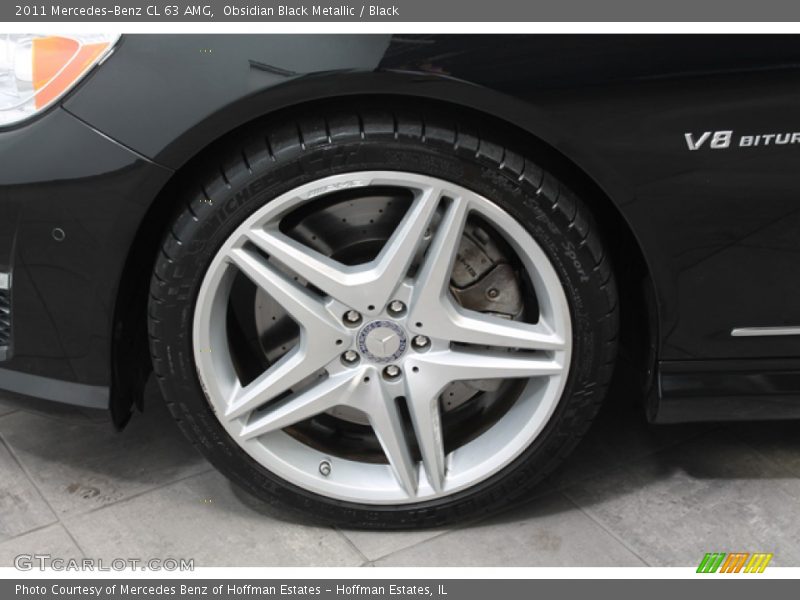 Obsidian Black Metallic / Black 2011 Mercedes-Benz CL 63 AMG