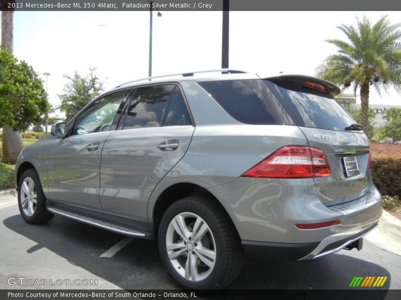 Palladium Silver Metallic / Grey 2013 Mercedes-Benz ML 350 4Matic