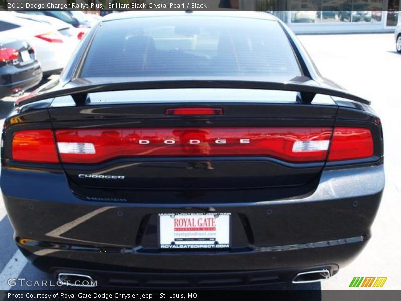 Brilliant Black Crystal Pearl / Black 2011 Dodge Charger Rallye Plus