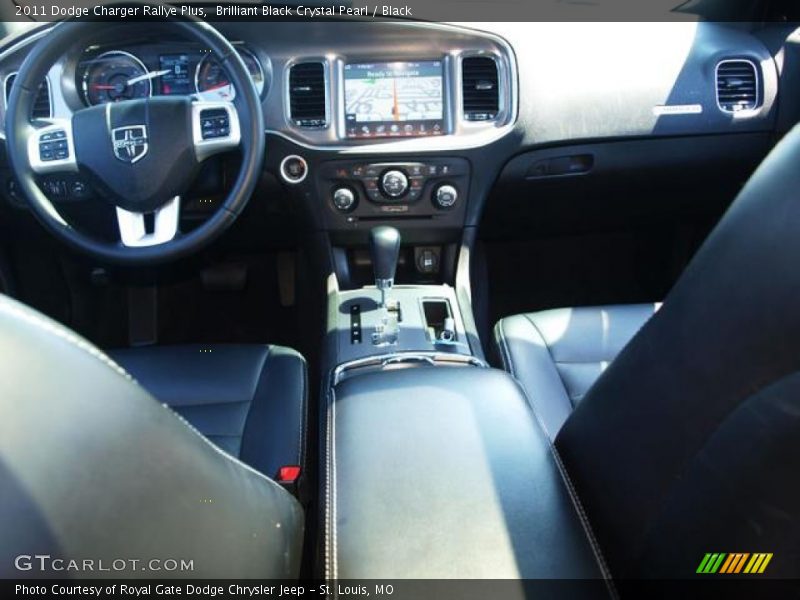 Brilliant Black Crystal Pearl / Black 2011 Dodge Charger Rallye Plus