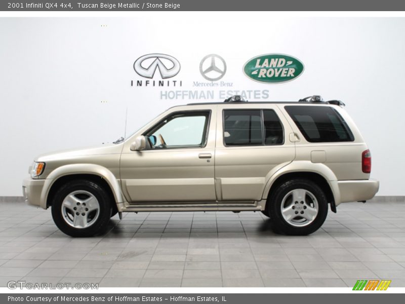 Tuscan Beige Metallic / Stone Beige 2001 Infiniti QX4 4x4