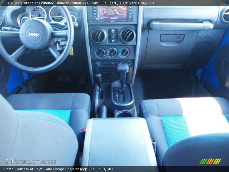 Surf Blue Pearl / Dark Slate Gray/Blue 2010 Jeep Wrangler Unlimited Islander Edition 4x4