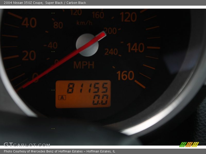 Super Black / Carbon Black 2004 Nissan 350Z Coupe