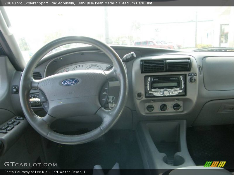 Dark Blue Pearl Metallic / Medium Dark Flint 2004 Ford Explorer Sport Trac Adrenalin