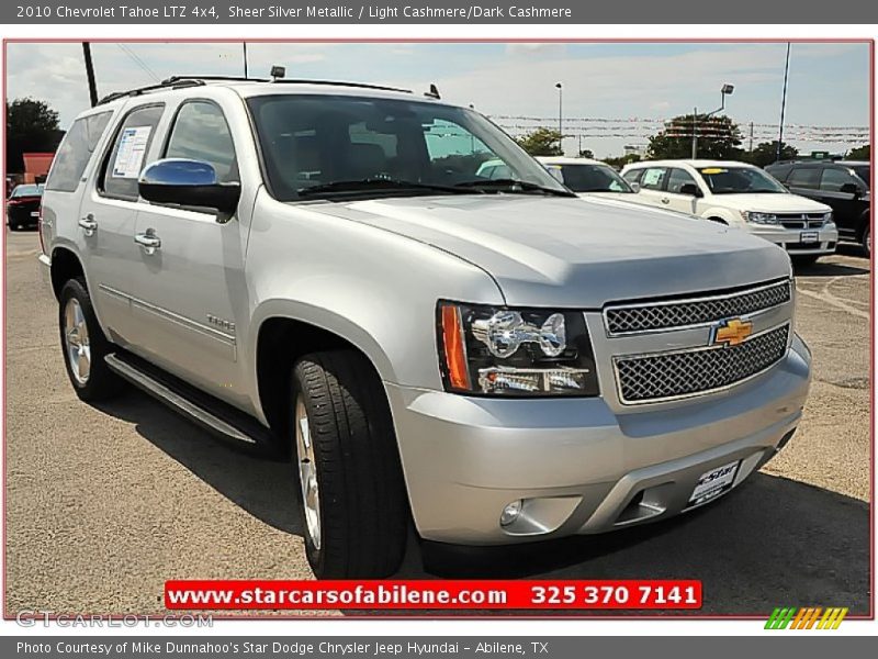 Sheer Silver Metallic / Light Cashmere/Dark Cashmere 2010 Chevrolet Tahoe LTZ 4x4