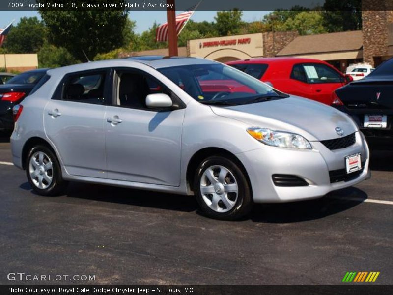 Classic Silver Metallic / Ash Gray 2009 Toyota Matrix 1.8