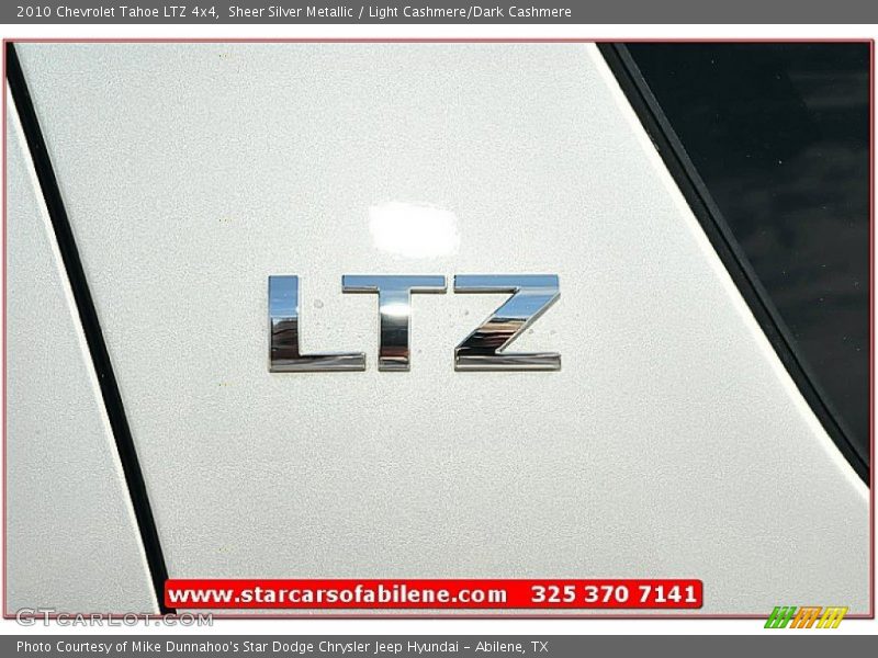 Sheer Silver Metallic / Light Cashmere/Dark Cashmere 2010 Chevrolet Tahoe LTZ 4x4