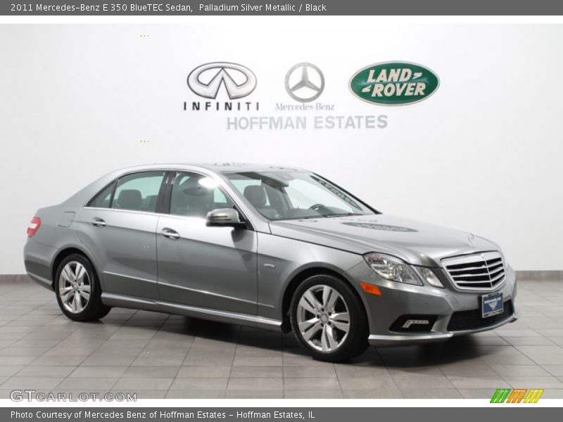 Palladium Silver Metallic / Black 2011 Mercedes-Benz E 350 BlueTEC Sedan