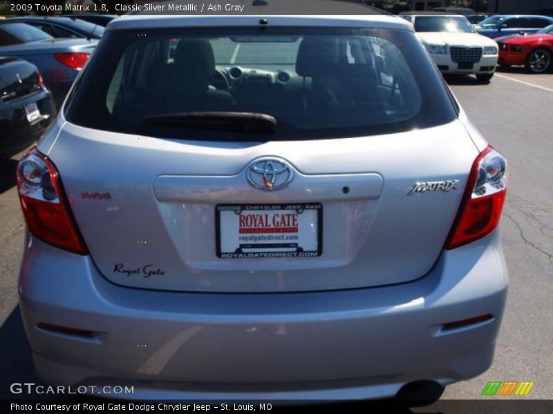 Classic Silver Metallic / Ash Gray 2009 Toyota Matrix 1.8