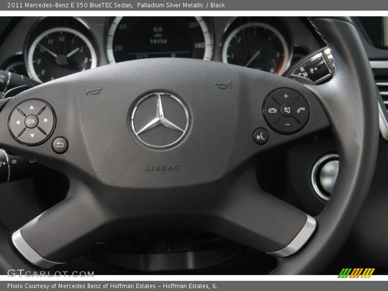 Palladium Silver Metallic / Black 2011 Mercedes-Benz E 350 BlueTEC Sedan