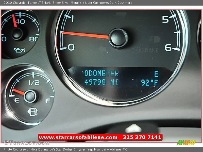 Sheer Silver Metallic / Light Cashmere/Dark Cashmere 2010 Chevrolet Tahoe LTZ 4x4
