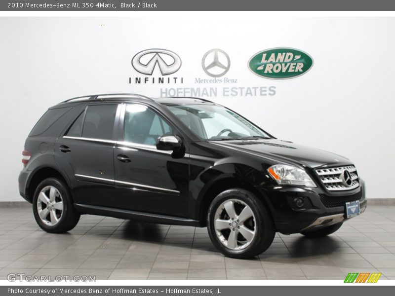 Black / Black 2010 Mercedes-Benz ML 350 4Matic