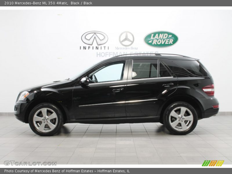Black / Black 2010 Mercedes-Benz ML 350 4Matic