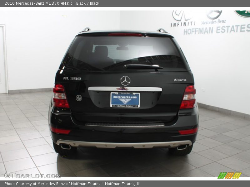 Black / Black 2010 Mercedes-Benz ML 350 4Matic