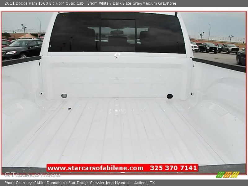 Bright White / Dark Slate Gray/Medium Graystone 2011 Dodge Ram 1500 Big Horn Quad Cab