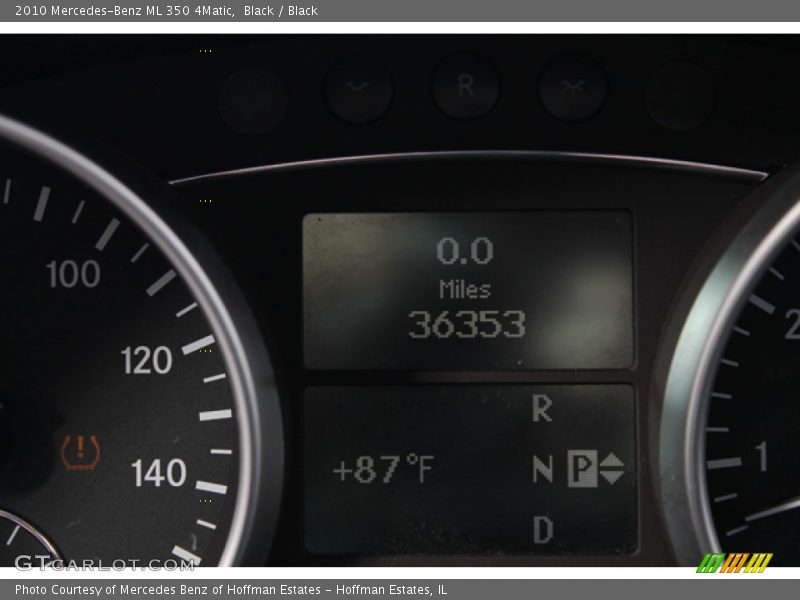 Black / Black 2010 Mercedes-Benz ML 350 4Matic
