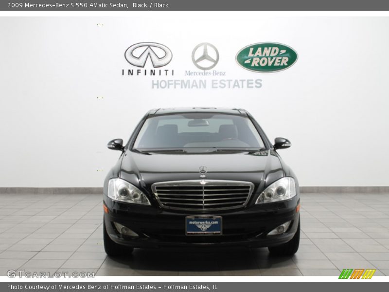 Black / Black 2009 Mercedes-Benz S 550 4Matic Sedan
