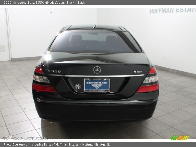 Black / Black 2009 Mercedes-Benz S 550 4Matic Sedan