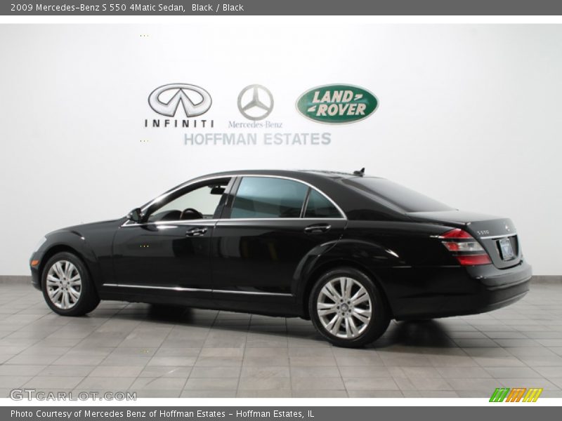 Black / Black 2009 Mercedes-Benz S 550 4Matic Sedan