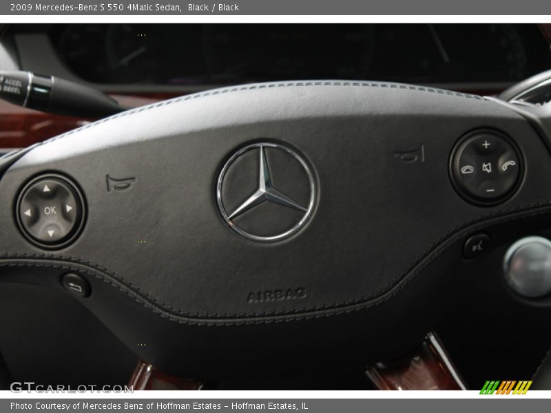 Black / Black 2009 Mercedes-Benz S 550 4Matic Sedan