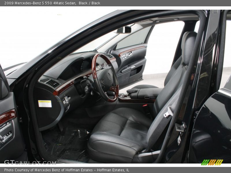 Black / Black 2009 Mercedes-Benz S 550 4Matic Sedan