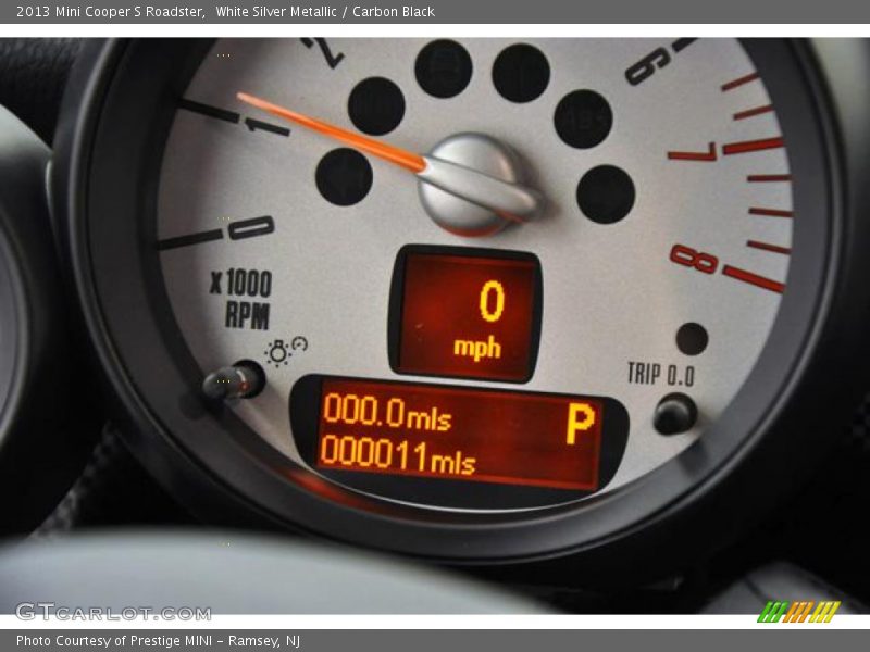 White Silver Metallic / Carbon Black 2013 Mini Cooper S Roadster