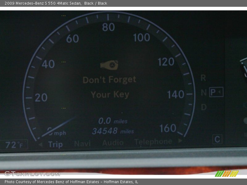 Black / Black 2009 Mercedes-Benz S 550 4Matic Sedan