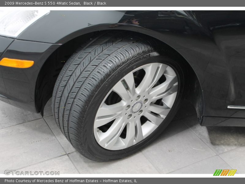 Black / Black 2009 Mercedes-Benz S 550 4Matic Sedan