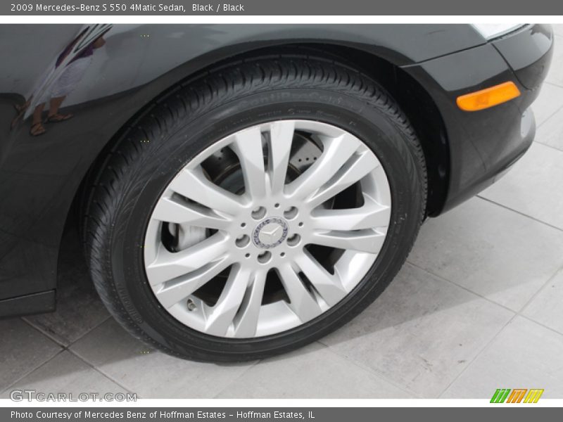 Black / Black 2009 Mercedes-Benz S 550 4Matic Sedan